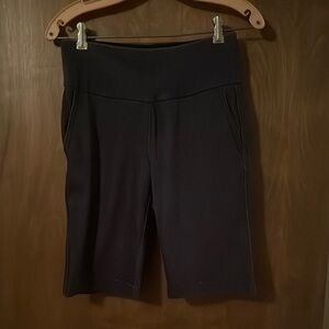 Causal identity- Black Stretchy shorts with Wide Waistband